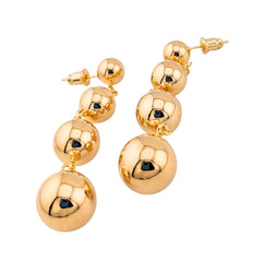 Golden Spheres Earring