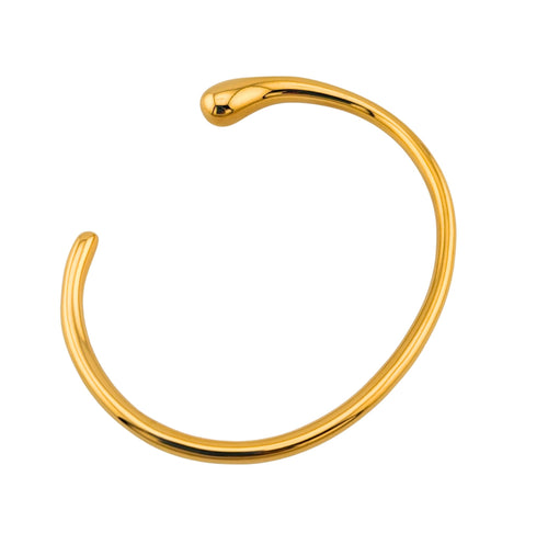 Open Loop Gold Bracelet