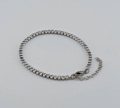 Silver Zircon Diamond Bracelet