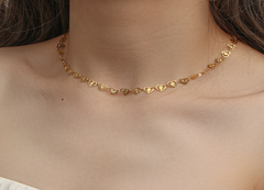 Gold Heart String Necklace